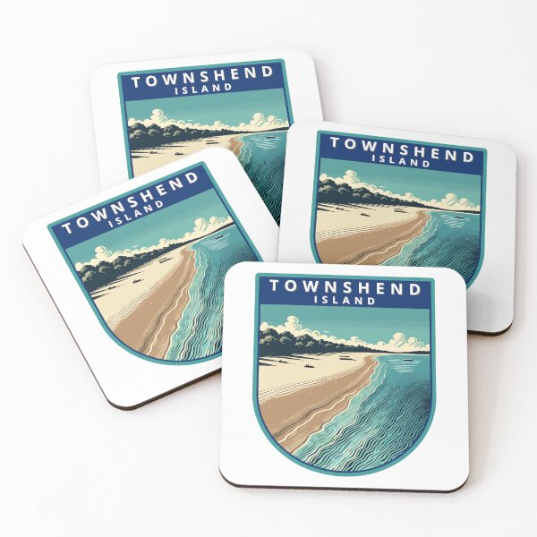 Item preview, Townshend Island Retro Skyline designed and sold by MaateoDesign.