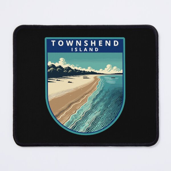 Item preview, Townshend Island Retro Skyline designed and sold by MaateoDesign.