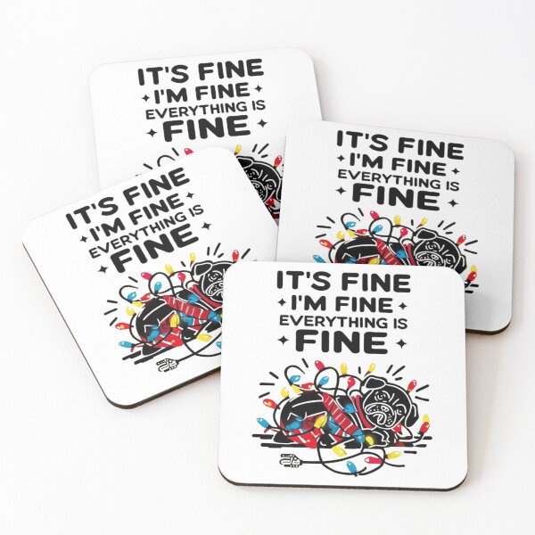 Item preview, Everything is Fine - Funny Quote Design - Gift for pet lover  designed and sold by Colorful-Garden.