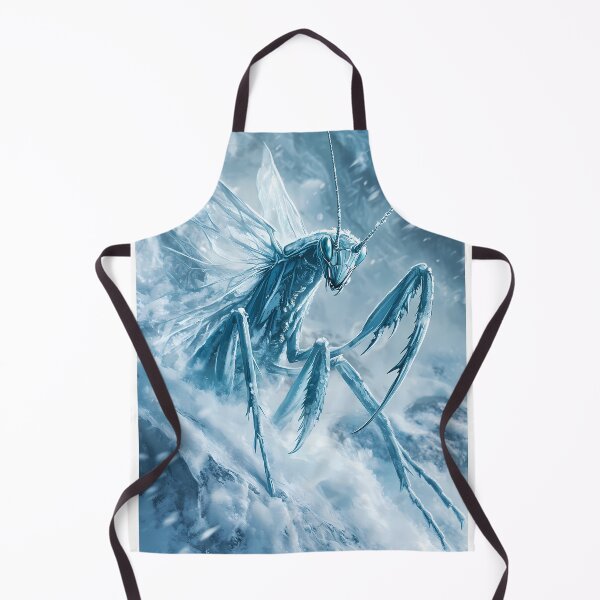 Item preview, Icy Mantis in Snowstorm – Frosted Predator Art designed and sold by zax454.