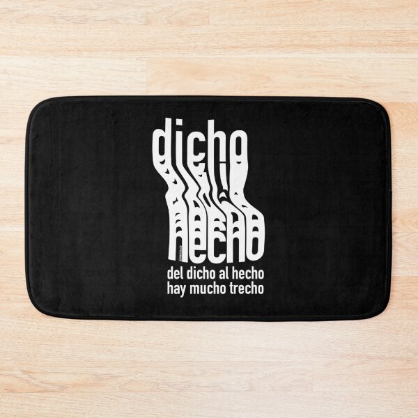 Item preview, Del dicho al hecho hay mucho trecho on black designed and sold by burbuja.