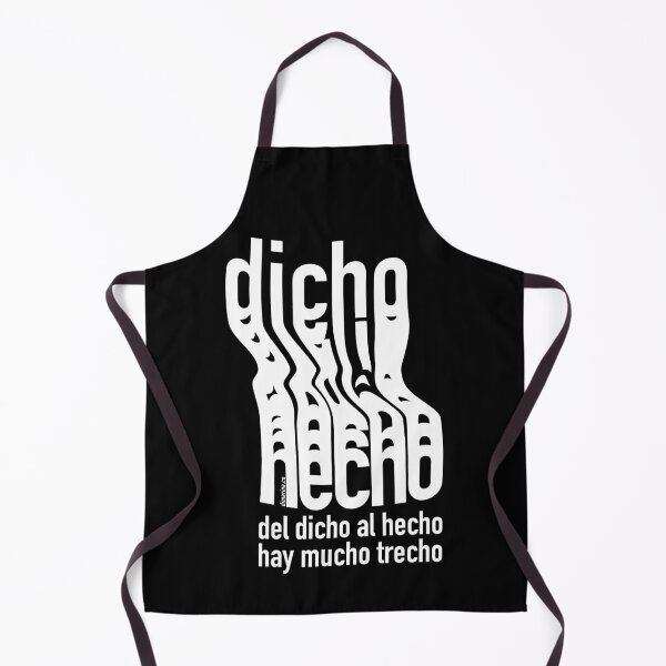 Item preview, Del dicho al hecho hay mucho trecho on black designed and sold by burbuja.