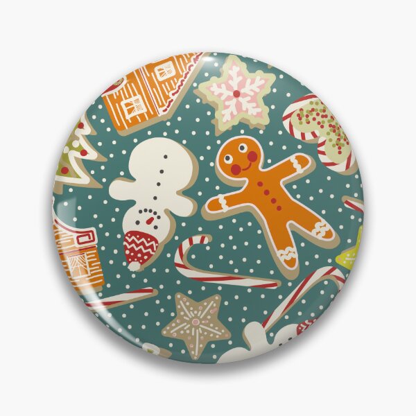 Item preview, Gingerbread Man & Houses - Winter Holiday Treats in Teal designed and sold by bala-sabina.