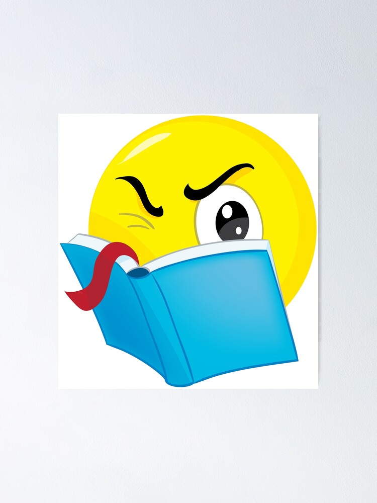 Alternate view of emoticon read Poster