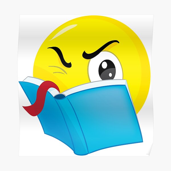 emoticon read Poster