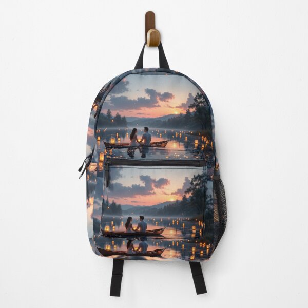 Item preview, Luxurious 3D Sunset Scene with Romantic Boat Ride designed and sold by AlwaysHome.