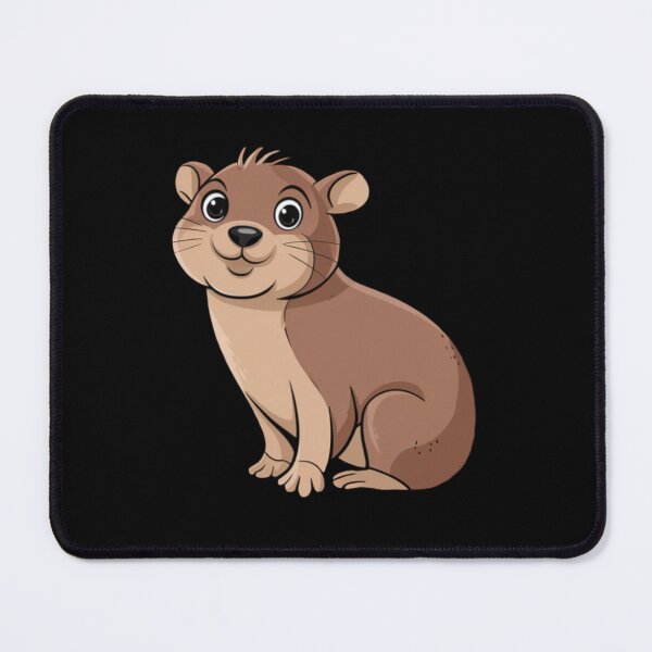 Item preview, Cute Dessie Hyrax in Cartoon Style designed and sold by Promoc.
