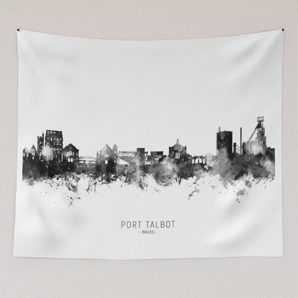 Item preview, Port Talbot Wales Skyline designed and sold by ArtPrints.