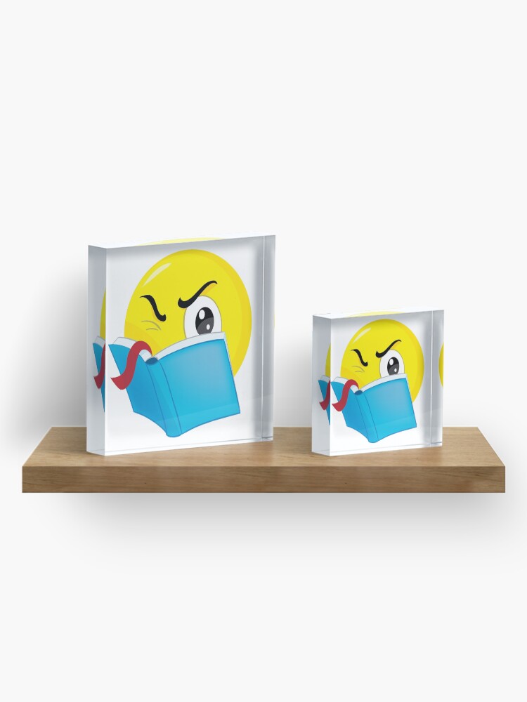 Alternate view of emoticon read Acrylic Block