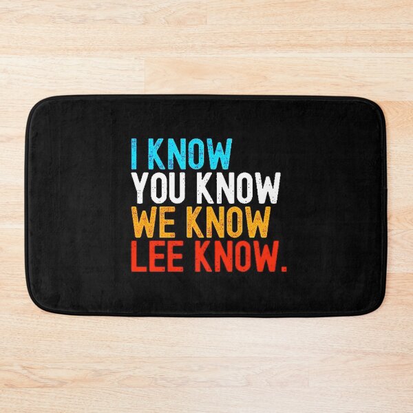 Item preview, I know You know Lee Know Stray Kids (스트레이 키즈) World Tour SKZ kpop ot8 designed and sold by Kpop-Noona.