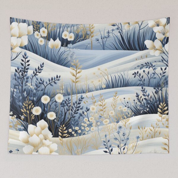 Item preview, Snow-covered flowers. Winter landscape. designed and sold by MagelliShop.
