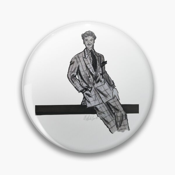 Item preview, Man in double-breasted suit fashion wear! designed and sold by natholegdesigns.