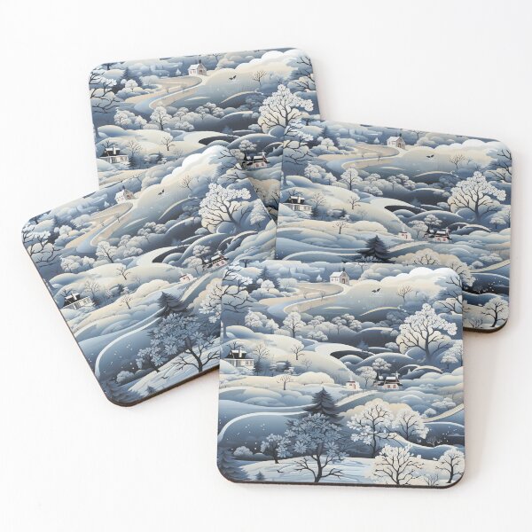 Item preview, Snow-covered village. Winter landscape. designed and sold by MagelliShop.