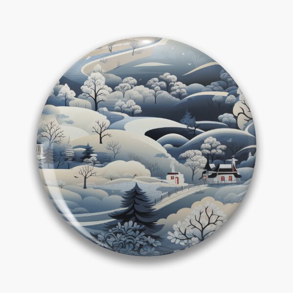 Item preview, Snow-covered village. Winter landscape. designed and sold by MagelliShop.