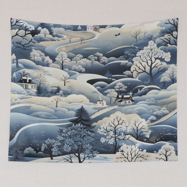 Item preview, Snow-covered village. Winter landscape. designed and sold by MagelliShop.