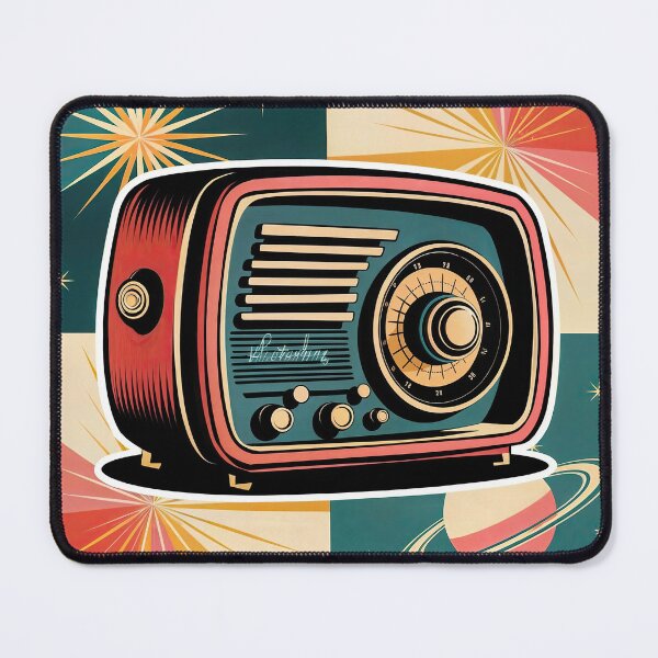 Item preview, Sticker T-Shirt Design Trending: VINTAGE RADIO designed and sold by ForeverPrintsOK.