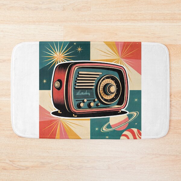 Item preview, Sticker T-Shirt Design Trending: VINTAGE RADIO designed and sold by ForeverPrintsOK.