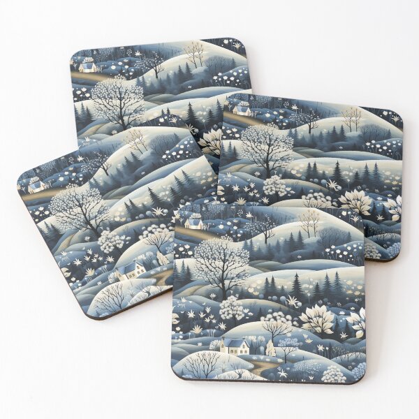 Item preview, Snow-covered village. Winter landscape. designed and sold by MagelliShop.