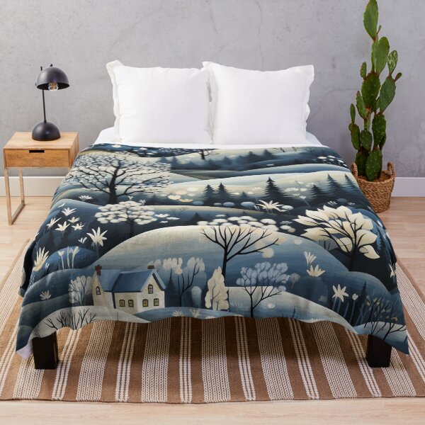 Item preview, Snow-covered village. Winter landscape. designed and sold by MagelliShop.