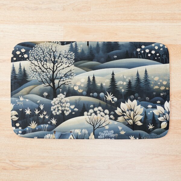 Item preview, Snow-covered village. Winter landscape. designed and sold by MagelliShop.