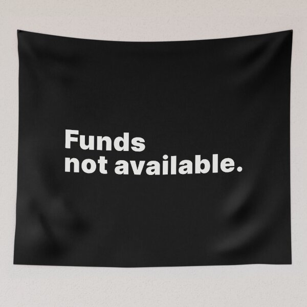 Item preview, Funds not available | White text designed and sold by ThingsOnTees.