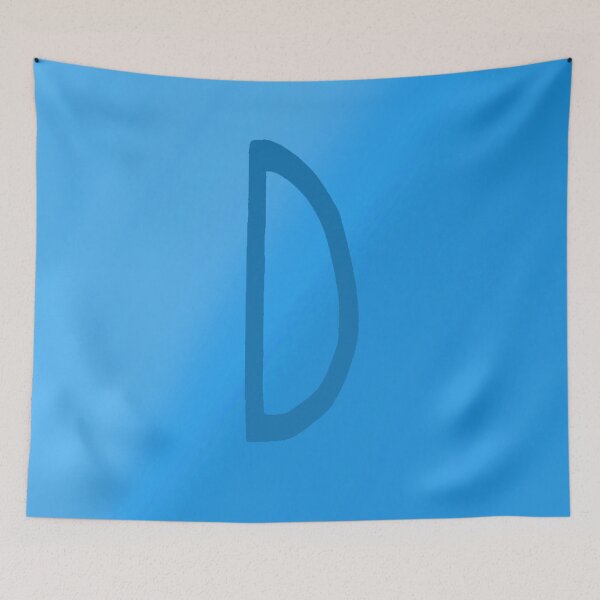 Item preview, Light Blue D with Gradient Background designed and sold by MusicQueen17.