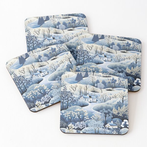 Item preview, Snow-covered village. Winter landscape. designed and sold by MagelliShop.