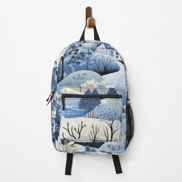 Item preview, Snow-covered village. Winter landscape. designed and sold by MagelliShop.