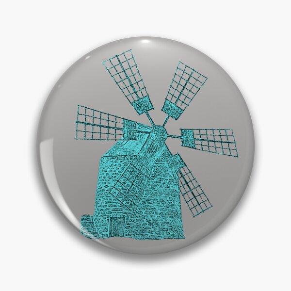 Item preview, Windmill Wisdom: A vintage-inspired pattern featuring a weathered windmill, symbolizing resilience and the passage of time. designed and sold by Grang Art Artistic Designs.