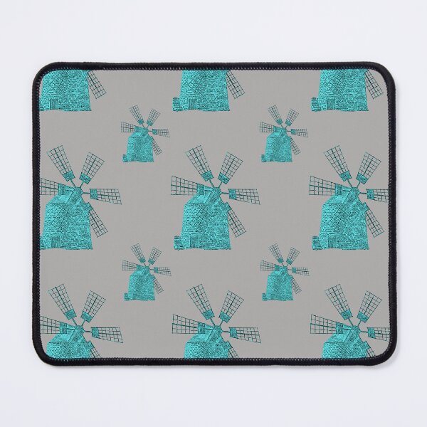 Item preview, Windmill Wisdom: A vintage-inspired pattern featuring a weathered windmill, symbolizing resilience and the passage of time. designed and sold by Grang Art Artistic Designs.