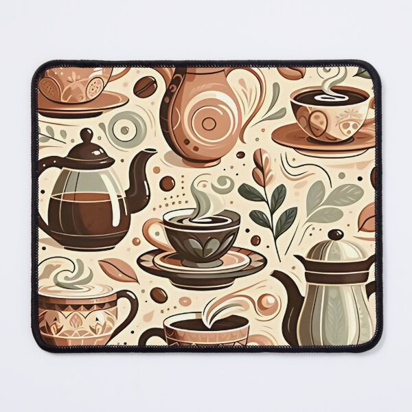 Item preview, Charming teapots and cups pattern designed and sold by Haji Kamora.