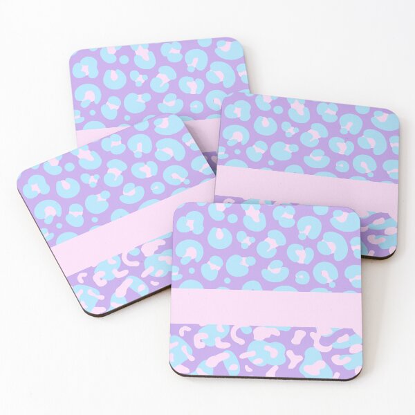 Item preview, Soft pastel coloured leopard print pattern designed and sold by BritishDelights.
