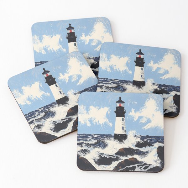 Item preview, Lighthouse of the Stormy Sea designed and sold by AstridUniverse.