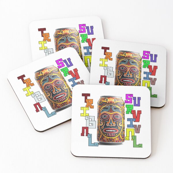 Item preview, Tribal Brew Vibes: Quirky Beer Can Art for T-Shirts, Mugs & More! designed and sold by Ignorant-Artist.