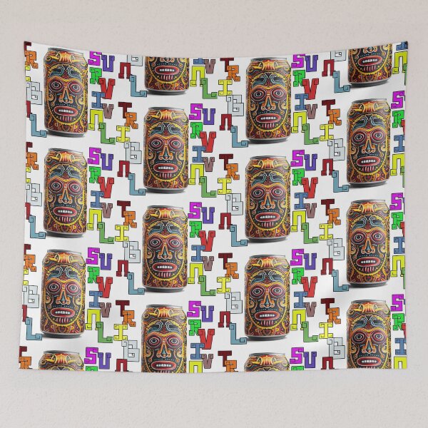 Item preview, Tribal Brew Vibes: Quirky Beer Can Art for T-Shirts, Mugs & More! designed and sold by Ignorant-Artist.