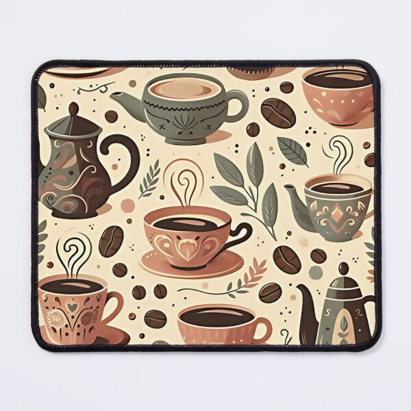 Item preview, Charming teapots and cups pattern designed and sold by Haji Kamora.