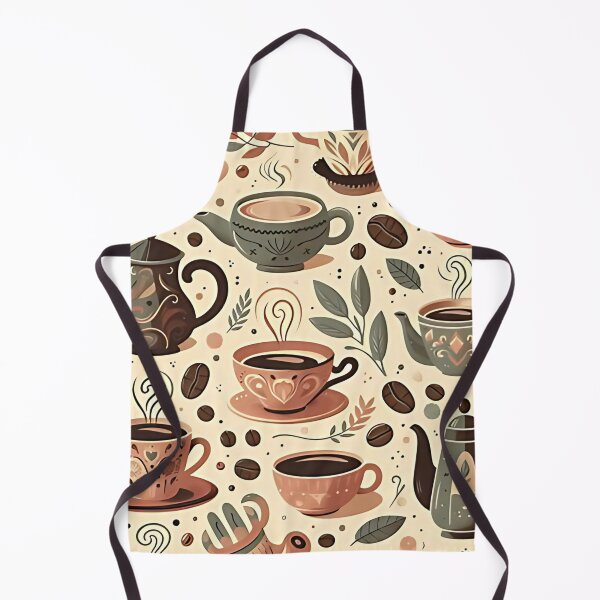 Item preview, Charming teapots and cups pattern designed and sold by Haji Kamora.