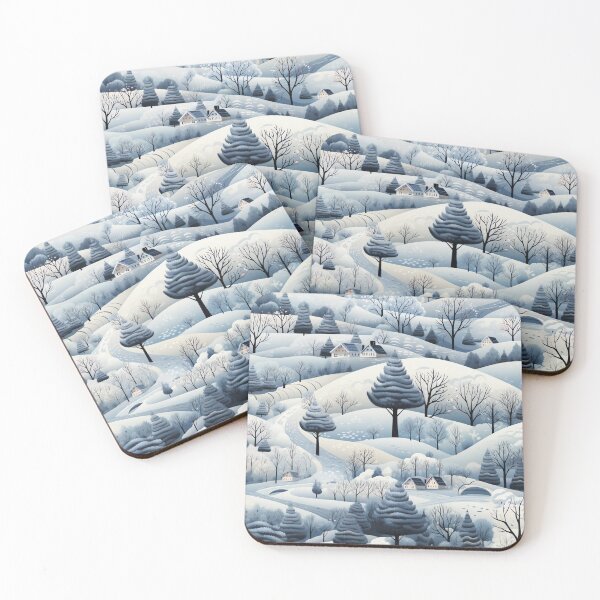 Item preview, Snow-covered village. Winter landscape. designed and sold by MagelliShop.