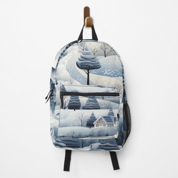 Item preview, Snow-covered village. Winter landscape. designed and sold by MagelliShop.