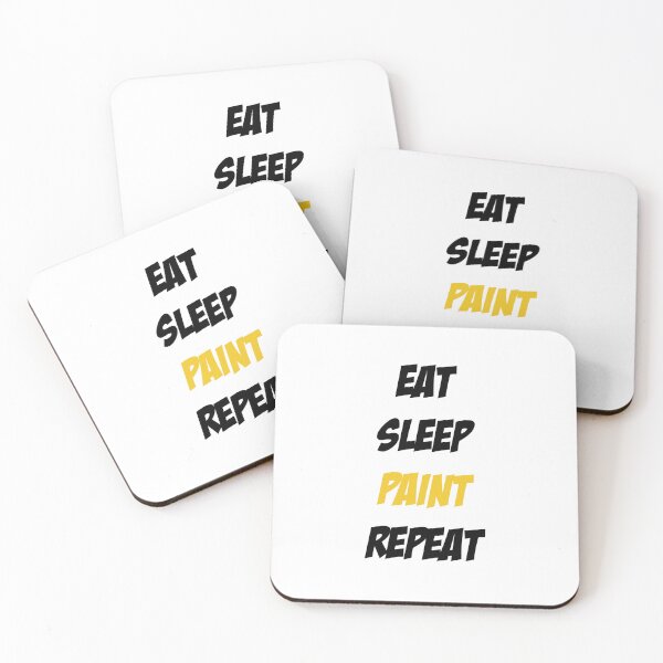 Item preview, Eat Sleep Paint Repeat designed and sold by Slassyat.