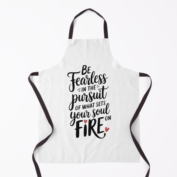 Item preview, Motivational saying written in handwriting - ,,Be fearless in the pursuit of what sets your soul on fire." designed and sold by SaraSumi.