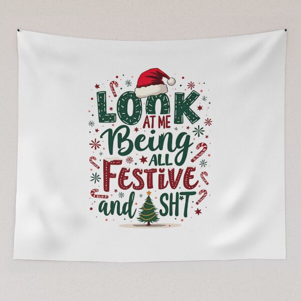 Item preview, Look At Me Being All Festive And Shit  designed and sold by ArtFromBeyond.