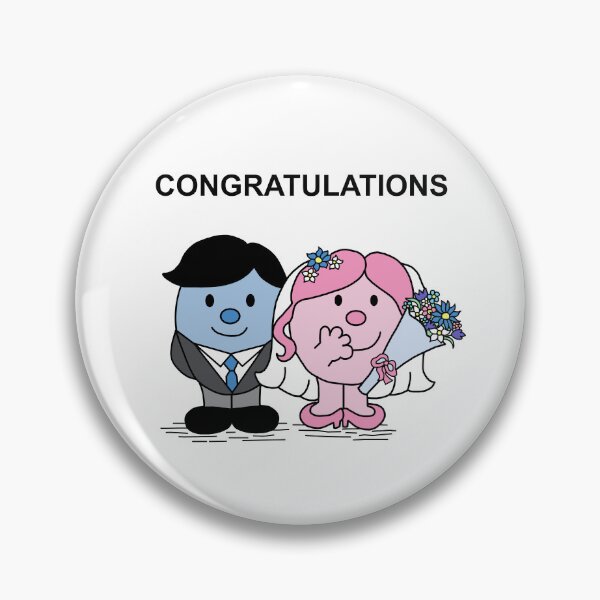 Artikelvorschau, Herzlichen Glückwunsch zur Hochzeit von Little Miss und Mr. entworfen und verkauft von Scat the cat.