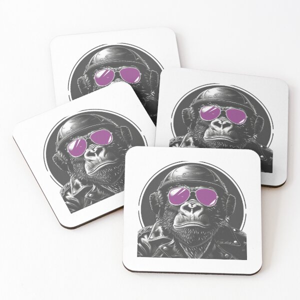 Item preview, Motorcycle Gang Gorilla: Wild, Rugged & Ready for Adventure! designed and sold by Ignorant-Artist.