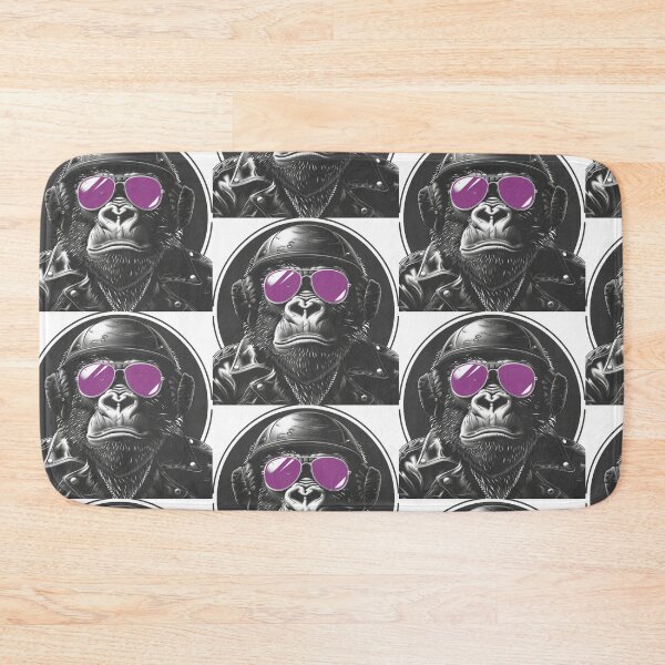 Item preview, Motorcycle Gang Gorilla: Wild, Rugged & Ready for Adventure! designed and sold by Ignorant-Artist.
