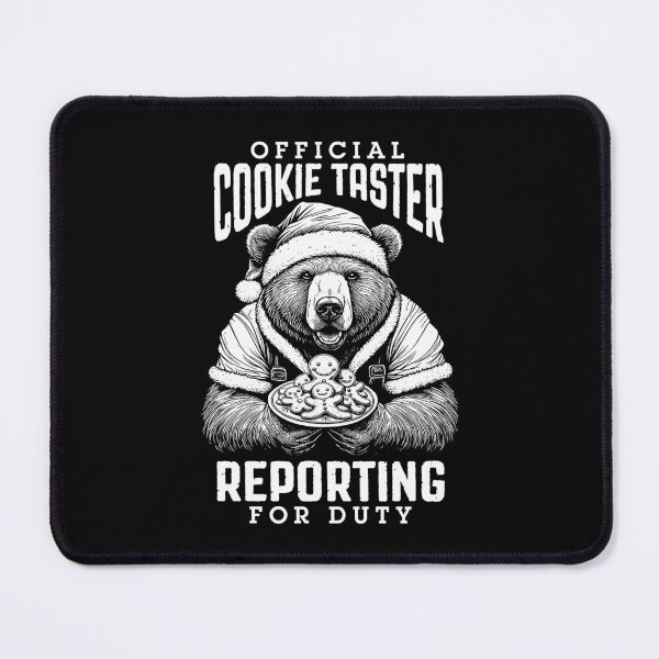 Item preview, Cookie Taster Funny Hungry Christmas Grizzly Bear Cookies designed and sold by GrandeDuc.