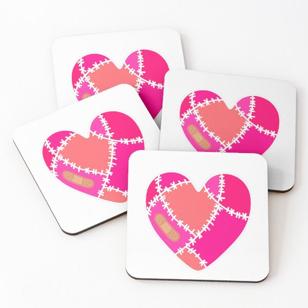 Item preview, Stitched Heart - pinks designed and sold by HarrisonDesign.