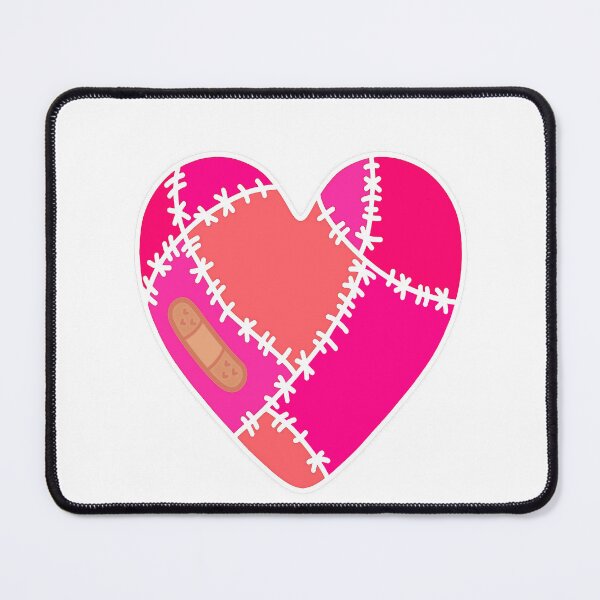 Item preview, Stitched Heart - pinks designed and sold by HarrisonDesign.