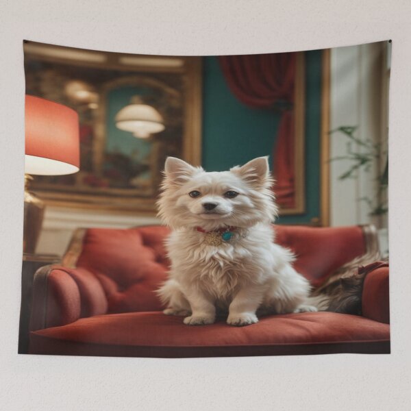 Item preview, Cute Dog in Cozy House designed and sold by Enchanting Art Vista.