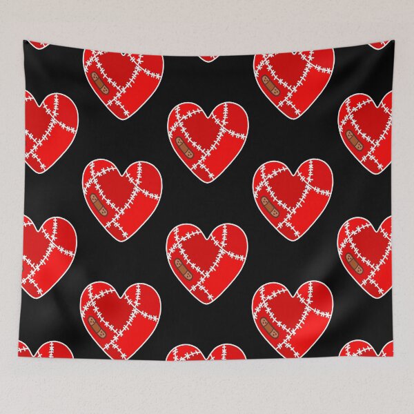 Item preview, Stitched Heart - red designed and sold by HarrisonDesign.